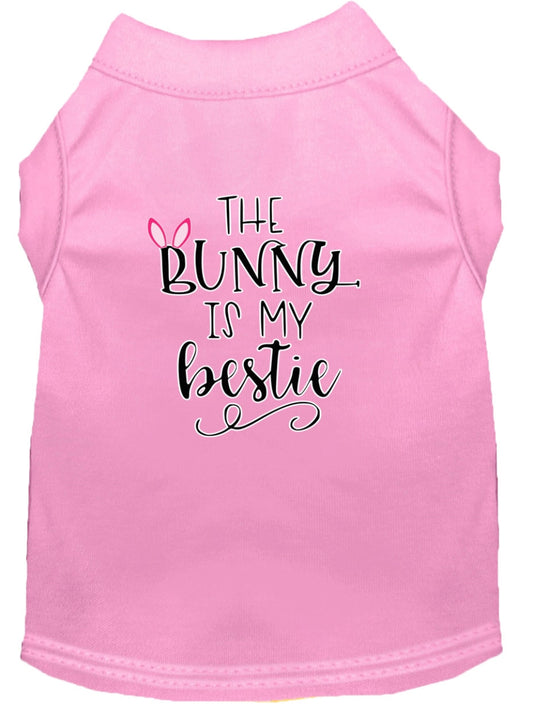 Mirage Pet 51-203 LPKMD Bunny is My Bestie Screen Print Dog Shirt,